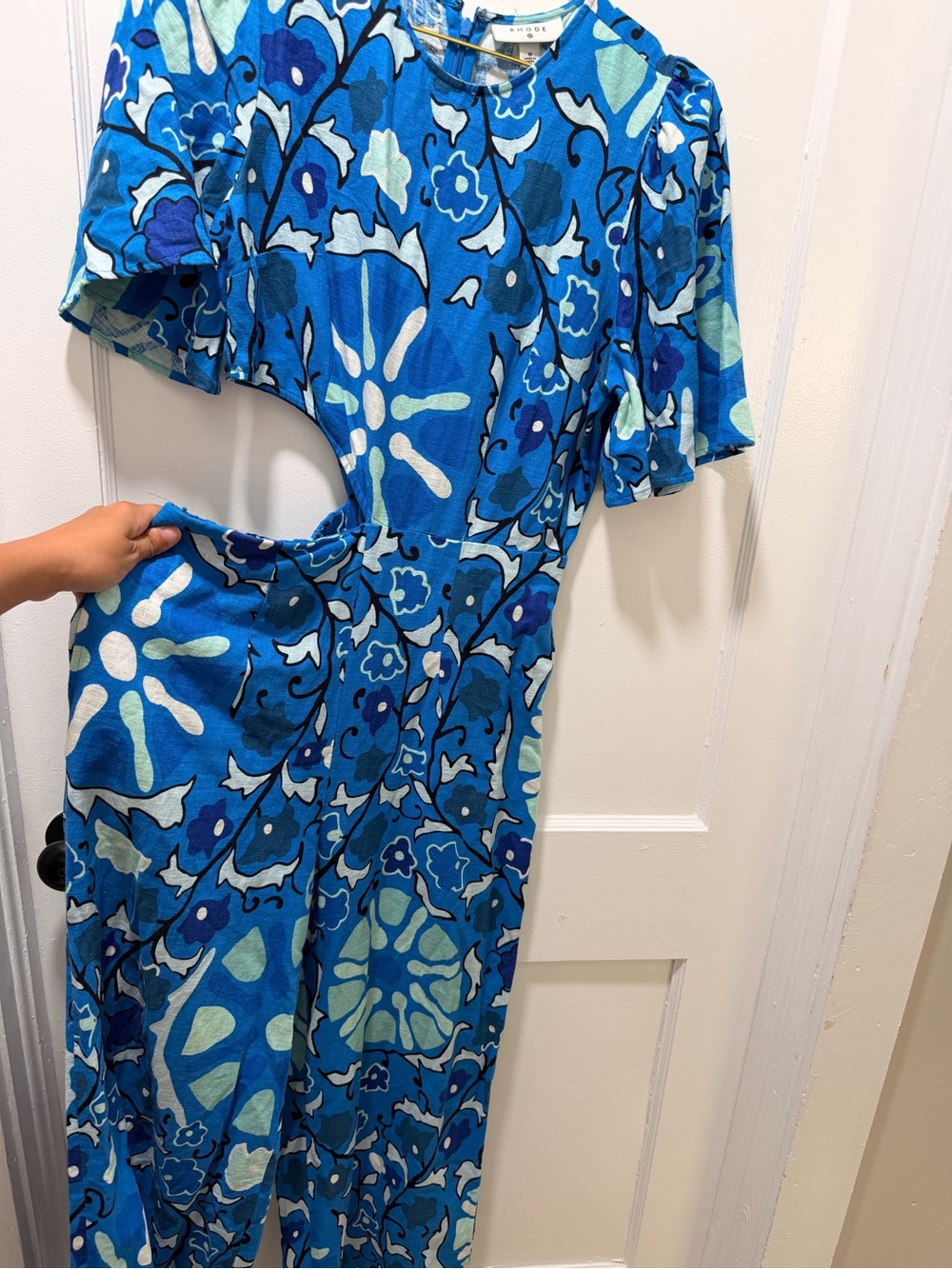 RHODE x Target Zinnia Floral Print Cut-Out Wide Leg Jumpsuit - Size M
